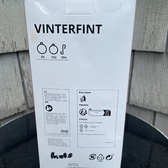 Ikea Vinterfint Gold 20 Christmas Bauble Bulbs 905.575.51 New Sealed - Picture 2 of 2